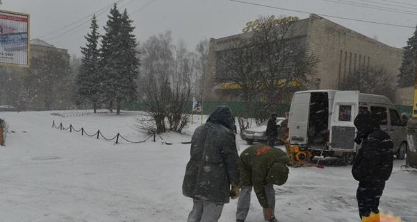Киевляне начали зарабатывать на снеге