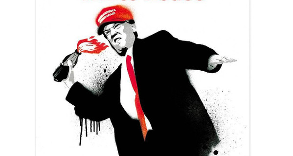 Британский журнал поместил на обложку Трампа с коктейлем Молотова