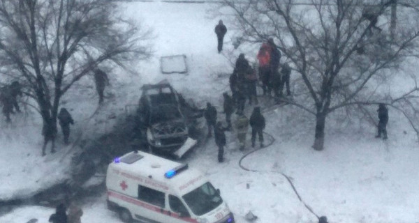 В Луганске взорвался автомобиль 