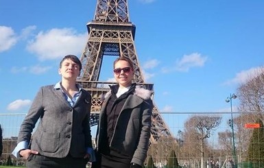 Савченко провела Валентинов день в Париже