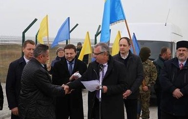 В Чонгаре открыли вышку, которая позволит вещать в Крым