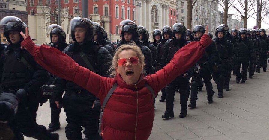 На антикоррупционном митинге в Москве задержали 1030 человек