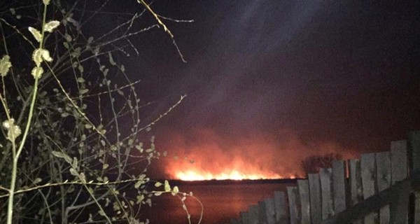 Пожар на Осокорках: огонь потушили не сразу из-за дачных участков