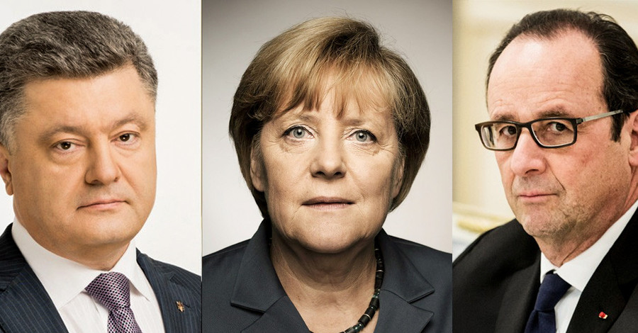 Порошенко поблагодарил Олланда и Меркель за безвиз 