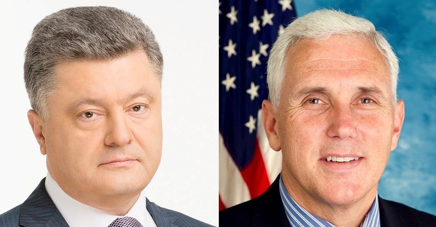 Порошенко обсудил с вице-президентом США Донбасс и Сирию