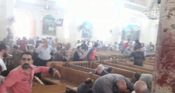 Появилось видео теракта в Египте на Вербное воскресенье