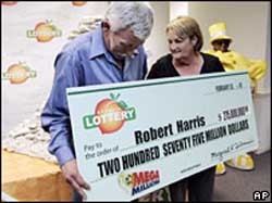 Американец выиграл 275 миллионов долларов в лотерею 
