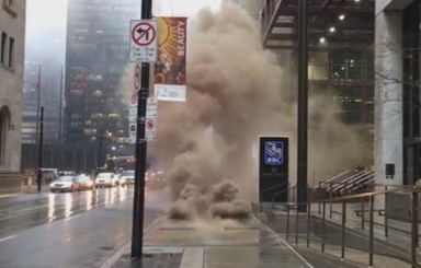 Появилось видео с места взрыва в Торонто