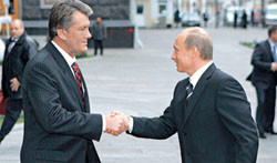 Ющенко позвонил Путину поговорить о газе 