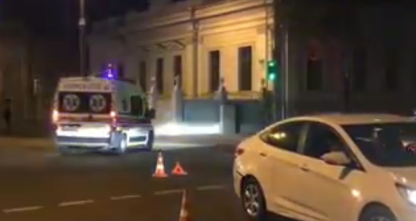 В Киеве машина сбила полицейского