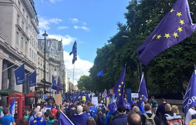В Лондоне прошли массовые протесты против Brexit