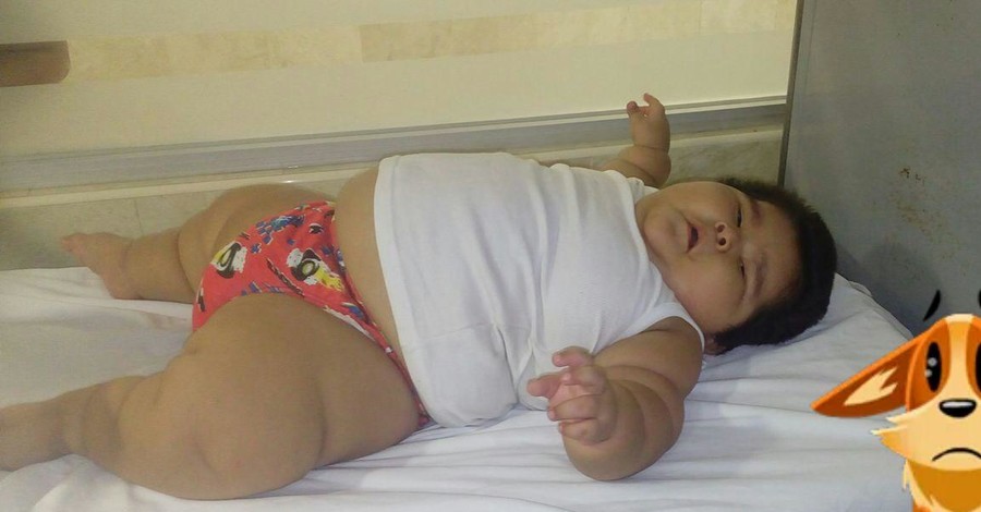 Самый толстый в мире ребенок весит в 10 месяцев, как первоклассник