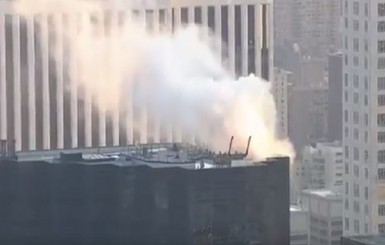В Нью-Йорке загорелся небоскреб Трампа
