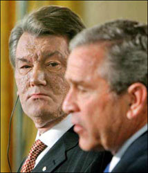 Ющенко встретил Буша на крыльце 