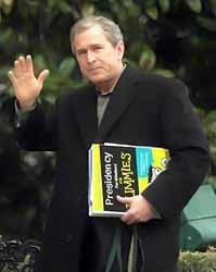 Буш поехал в школу вести урок 