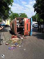 В Крыму перевернулся автобус с 20 пассажирами 