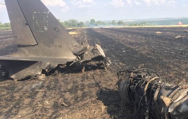 В Харьковской области разбился и сгорел учебный самолет