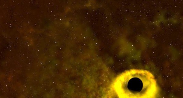 NASA показало, как черная дыра разрывает звезду