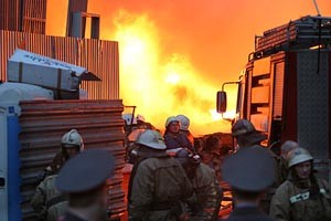 В Киеве сгорел магазин 