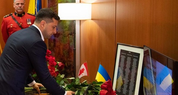 Зеленский почтил память канадцев, погибших в сбитом украинском Боинге