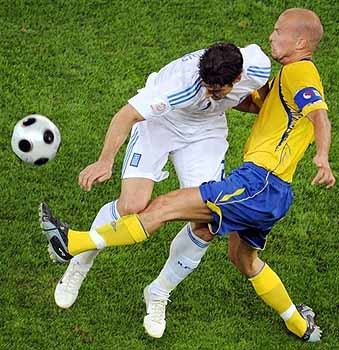 Евро-2008: Швеция обыграла Грецию [ФОТО] 