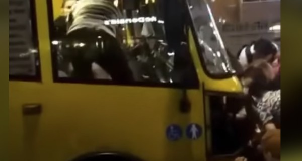 В Киеве пассажиры разобрали маршрутку ради спасения котенка