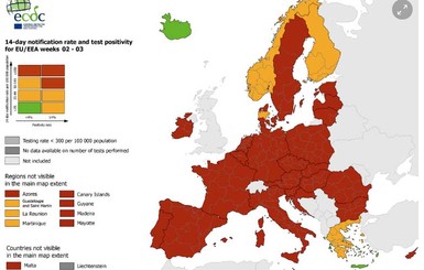 В ЕС обновили правила передвижения: теперь есть темно-красные зоны COVID-19