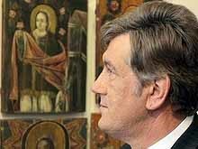 Ющенко подарил Януковичу икону «Семь праздников» 