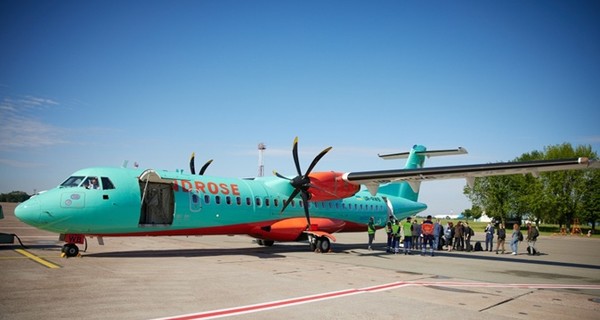 В возрожденном криворожском аэропорту запустили первый регулярный рейс 