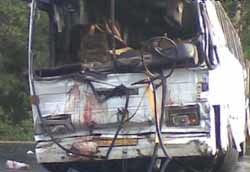 В Перу столкнулись два автобуса с пассажирами 