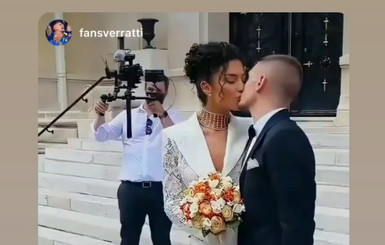 Итальянский футболист Марко Вератти женился на 29-летней модели