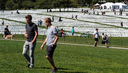 В США почтили память жертв COVID-19 на Национальной аллее в Вашингтоне