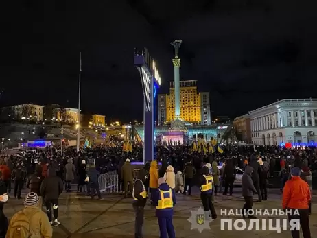 Поліція: протести на Майдані та під Офісом президента пройшли без порушень