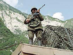 Грузинские войска вытеснили из Цхинвали 