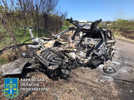 На Харківщині російські окупанти розстріляли колону із 15 автомобілів, є жертви
