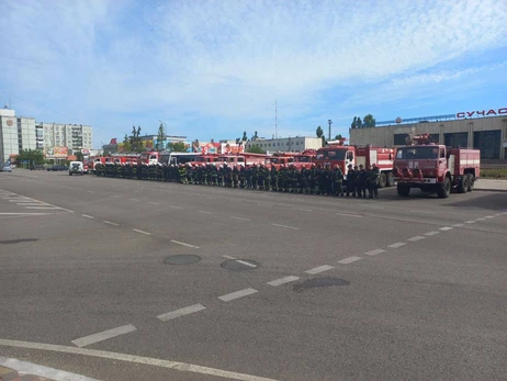 В Енергодарі російські окупанти напали на рятувальників, які вийшли на протест після викрадення їхнього начальника