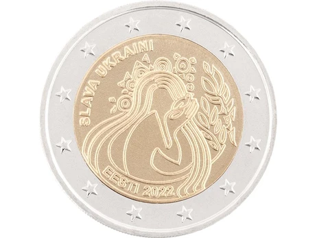 В Естонії випустили колекційну монету, присвячену Україні