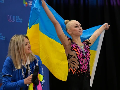 Украинская гимнастка посвятила бронзу Всемирных игр папе, служащему в ВСУ