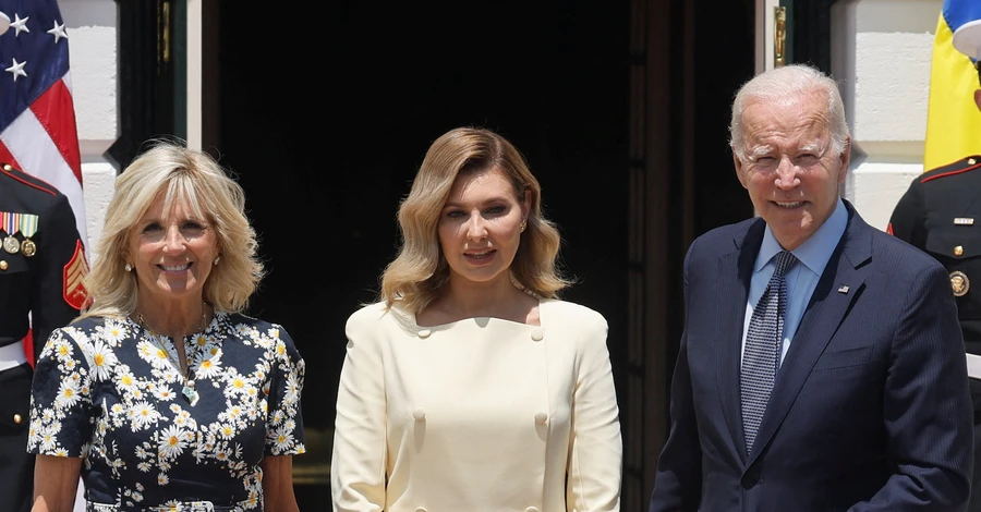 Для зустрічі з сім'єю президента США Зеленська обрала вбрання від LITKOVSKAYA