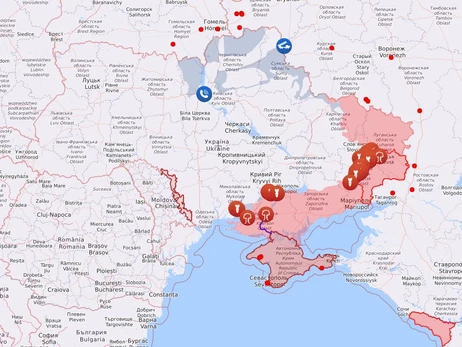 Карта боевых действий в Украине: 02.08.2022