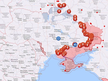 Карта боевых действий в Украине: 05.08.2022