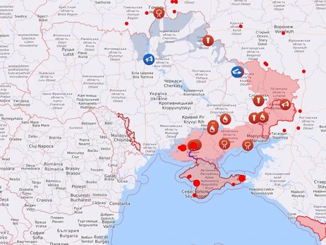 Карта боевых действий в Украине: 12.08.2022