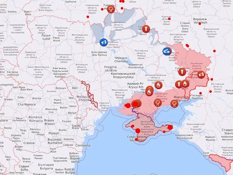 Карта боевых действий в Украине: 13.08.2022