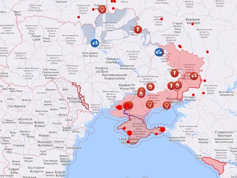 Карта боевых действий в Украине: 16.08.2022