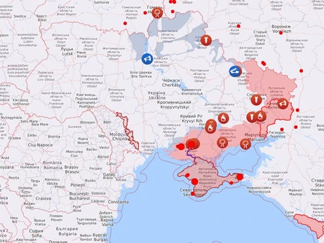 Карта боевых действий в Украине: 17.08.2022