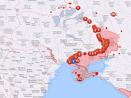 Карта боевых действий в Украине: 30.08.2022