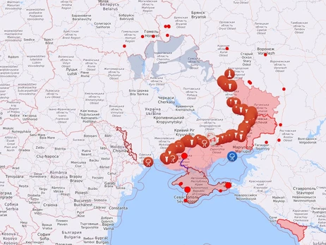 Карта боевых действий в Украине: 01.09.2022