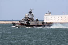 В Севастополь вернулся корабль Черноморского флота 