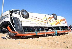 В Египте разбился автобус с украинскими и российскими туристами 