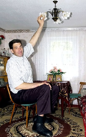 Самый высокий в мире человек Леонид Стадник: 
